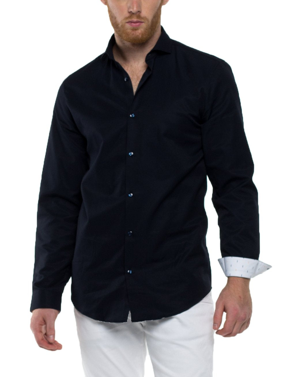 HANK Long Sleeve Solid Shirt